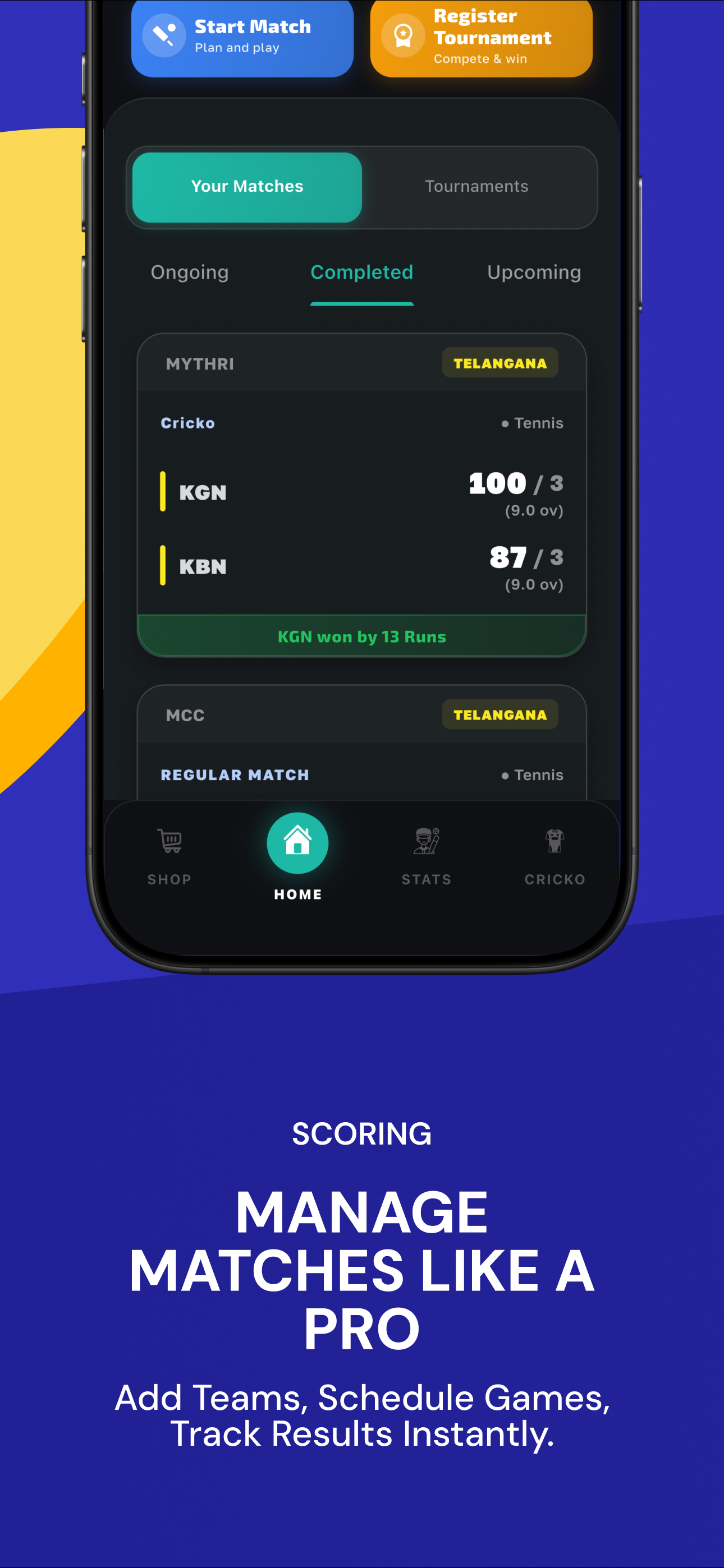 Cricko app screenshot 4